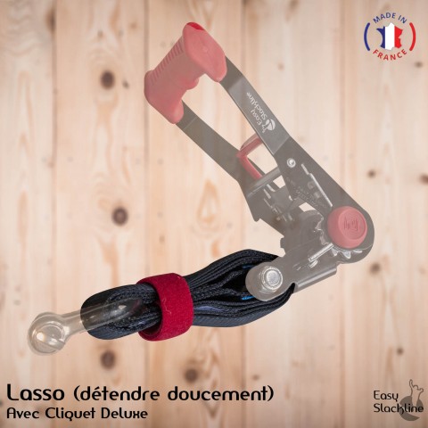 Lasso cliquet de slackline (Soft Release)