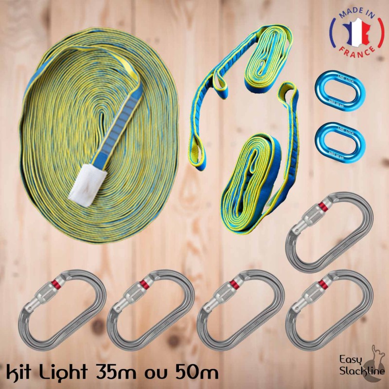 Kit slackline Ultra Light 35/50m