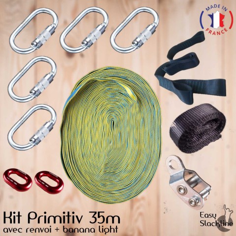 Kit primitiv 35m easy slackline